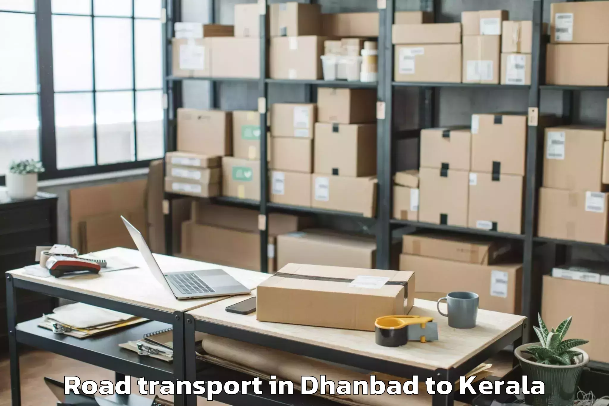 Easy Dhanbad to Alangad Road Transport Booking